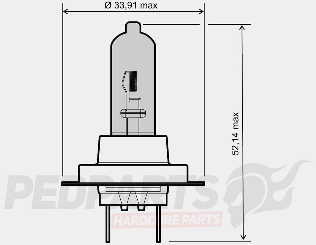 thumbnail image 2 of Formula-J87 H7 Halogen Bulbs – 55W, 5000K White, 2-Pack, Direct Replacement For Low Beam Headlights 2 of 5