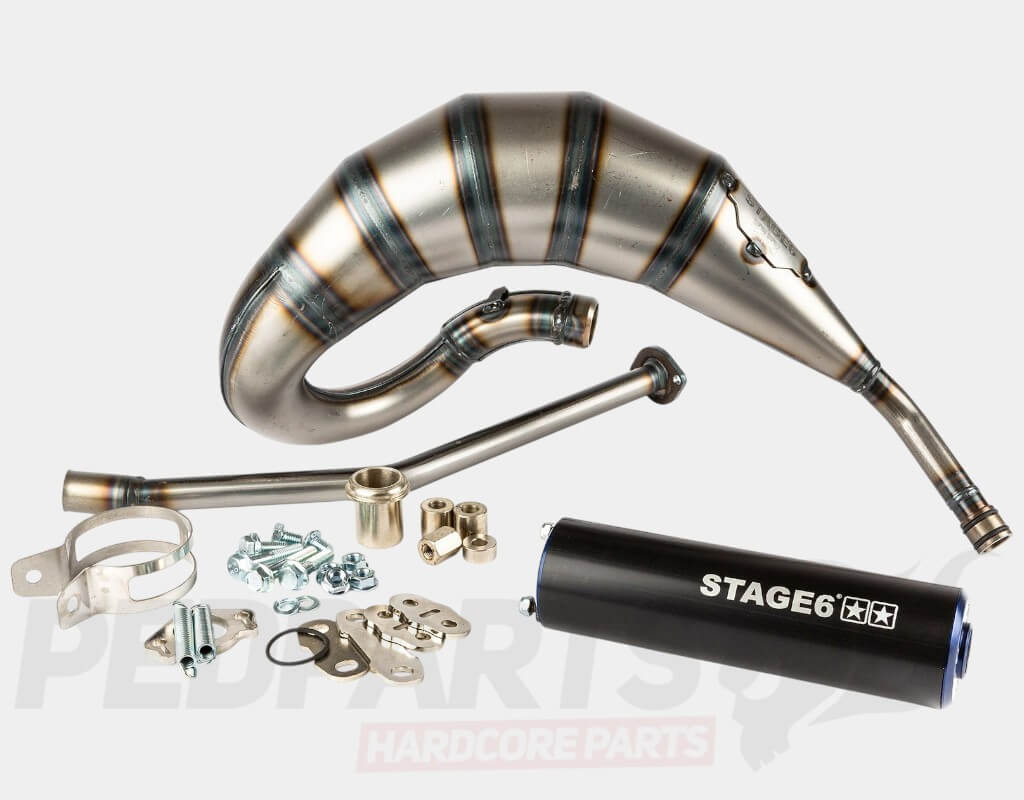 Stage6 Streetrace 70cc Exhaust- Derbi Senda | Pedparts UK