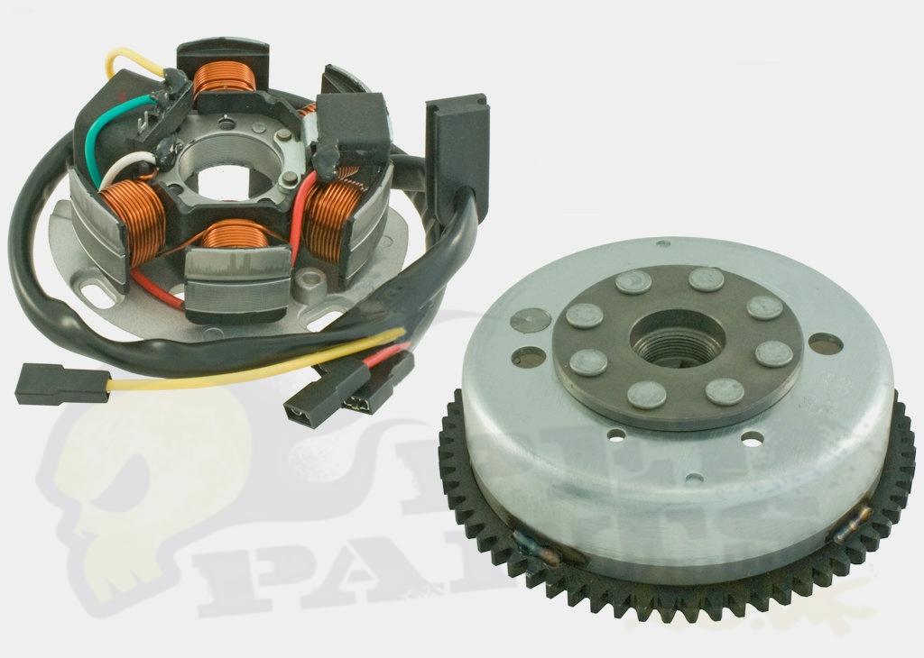 thumbnail image 2 of Flywheel And Stator For Derbi Senda R SM DRD X-Trem 50 – Without Electric Start (SGR 168513) 2 of 3