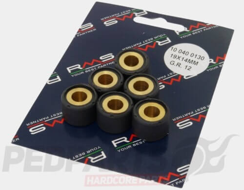 19x14mm RMS Rollers- Piaggio/ Vespa 125cc