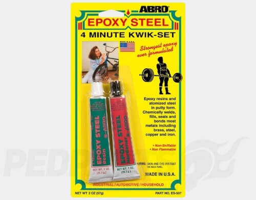 ABRO Epoxy Steel Chemical Metal- 4 Minute Quick Set