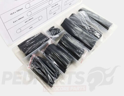 Black Heat Shrink Tubing- 150 Piece