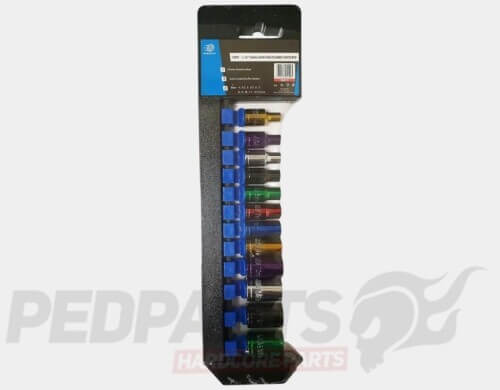 Coloured Metric CRV Socket Sets
