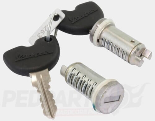 Ignition Barrel Lock Set- Vespa ET/ LX/ Primavera/ Sprint