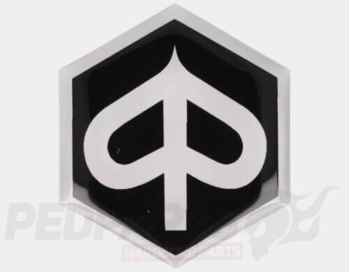 Piaggio Emblem Badge- Black Edition