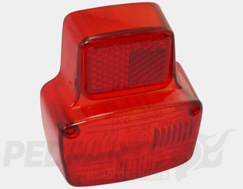 Red Rear Lens - Vespa Smallframe