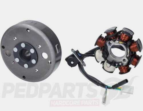 Stator & Flywheel- Peugeot Kisbee 4-Stroke