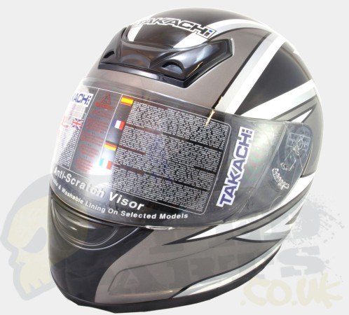 Takachi TK-30 Helmet- Black/ Gun Metal