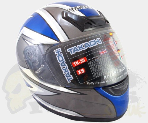 Takachi TK-30 Helmet - Blue/ Gun Metal