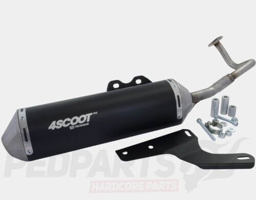 Tecnigas 4SCOOT TRE Exhaust- Kymco/ Chinese GY6 50cc