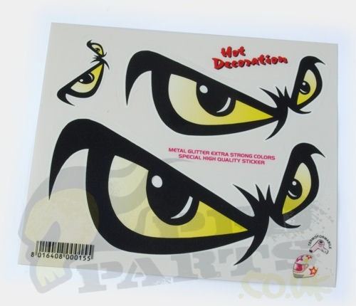 NO Fear Evil Eye Stickers Set