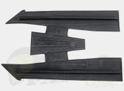Black Rubber Floor Mat- Vespa PK