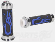 Custom Flame Handlebar Grips
