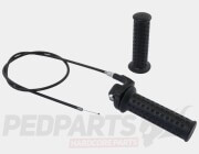 Domino Throttle- Piaggio Zip 50cc 2-Stroke