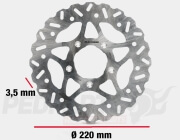 Malossi Whoop Front Brake Disc 220mm- Runner/...