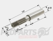 Rear Wheel Axle Shaft- Yamaha/ Minarelli