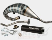 Stage6 R/T 70-80cc High Mount Exhaust- Derbi