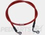 DMP Coloured Braided Brake Hose- Piaggio Zip