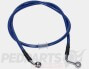 DMP Coloured Braided Brake Hose- Piaggio Zip