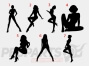 Silhouette Woman Stickers/ Decals