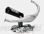 Voca Racing Chrome Exhaust - Minarelli AM6